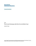 The Current challenges within the American middle class